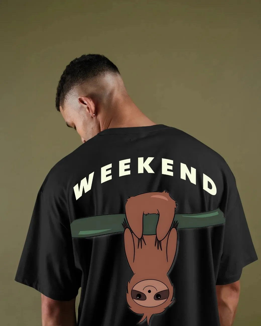Weekend Mode Activated Mens Oversized T-shirt