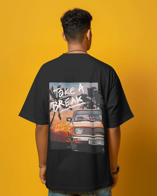 Take a Break Mens Oversized T-shirt