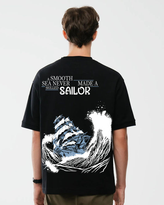 Premium Sail Through the Storm Mens Oversize T-shirt