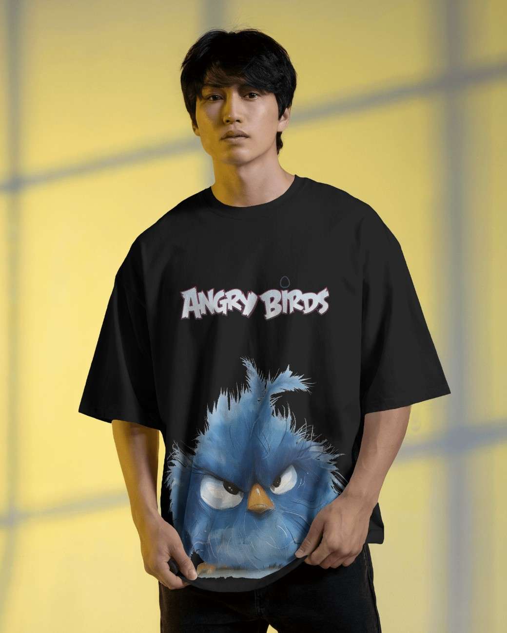 Angry Hoops Mens Oversized T-shirt