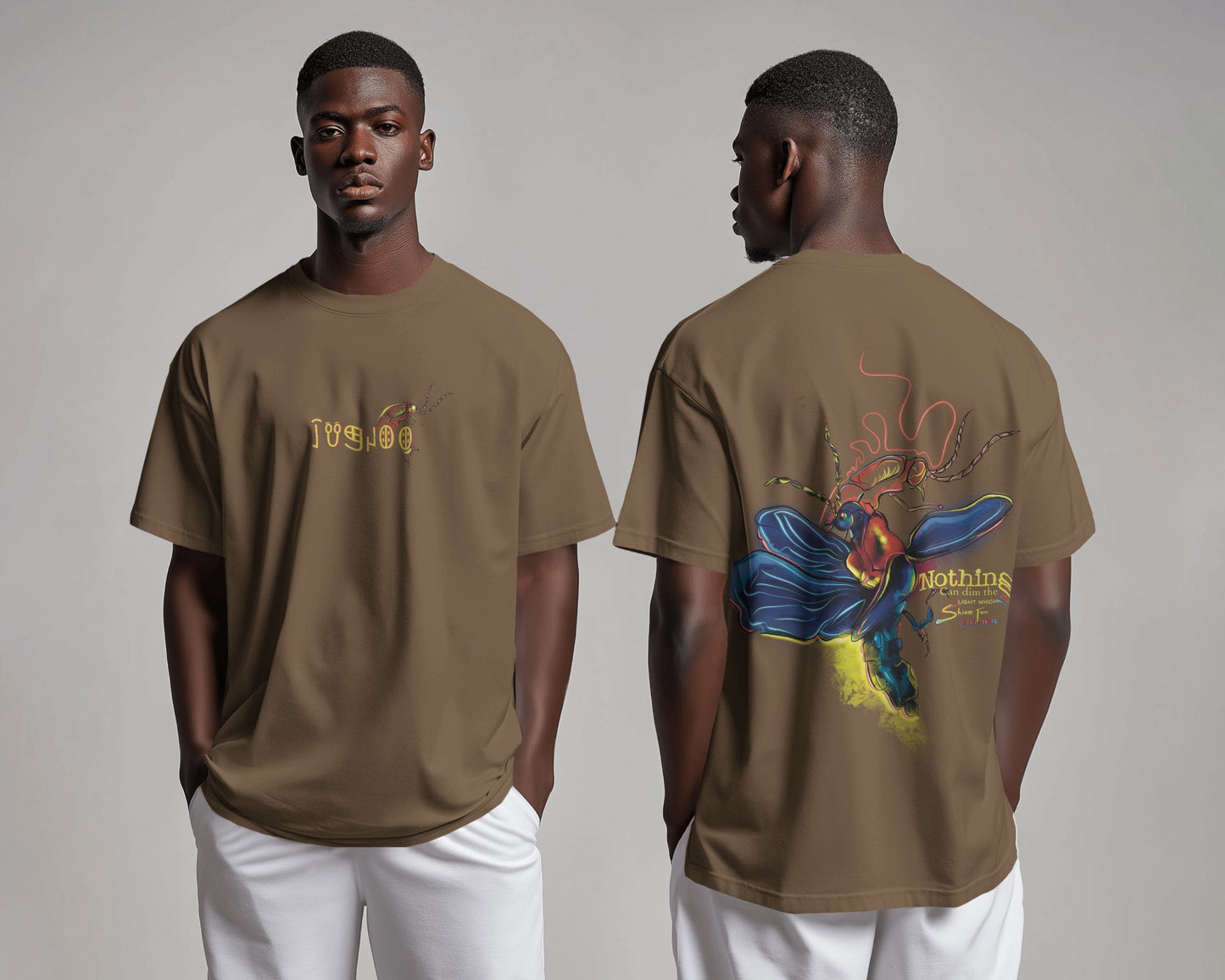 Ethereal Flight Mens Oversized T-shirt