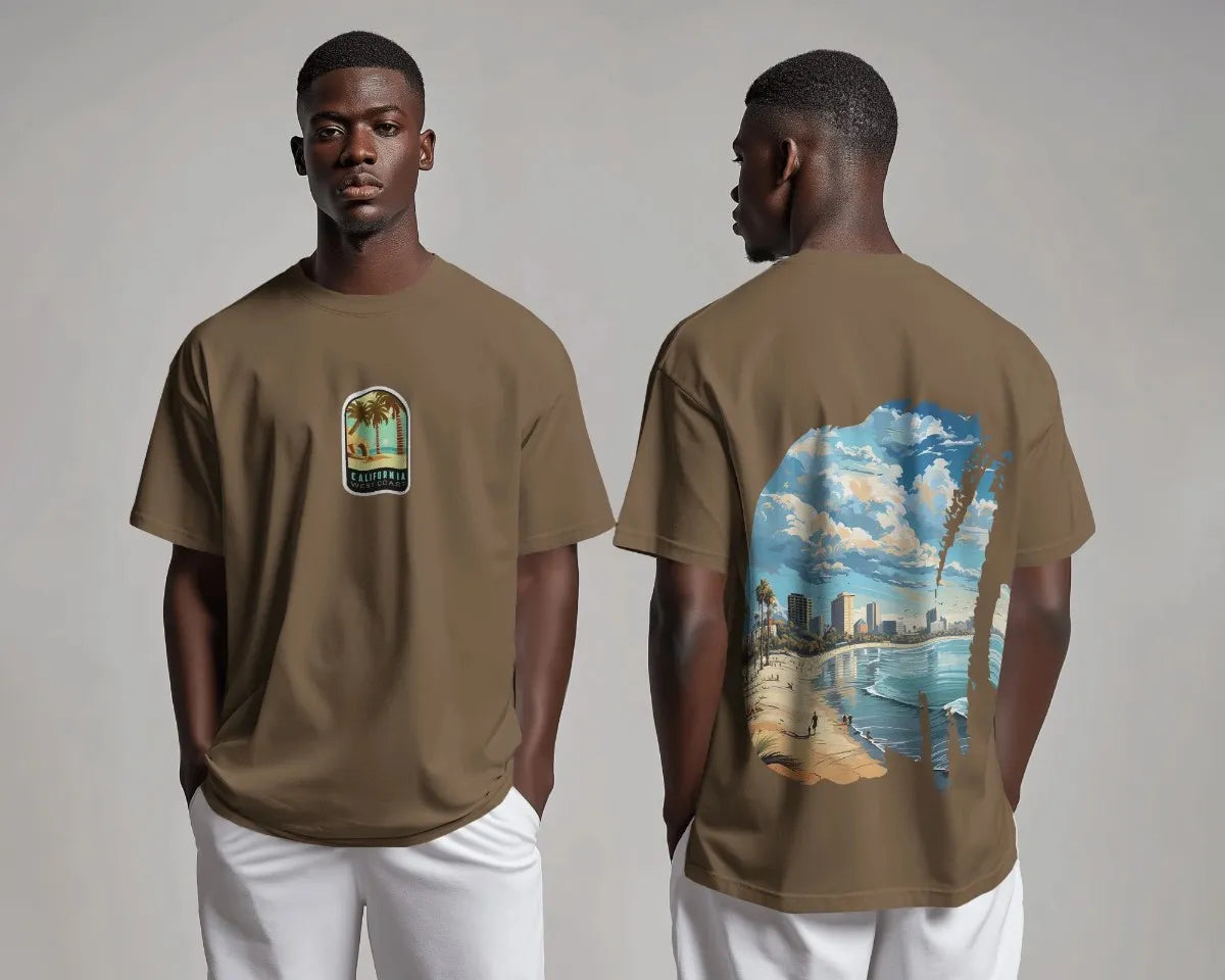 Coastline Chronicles Mens Oversized T-shirt