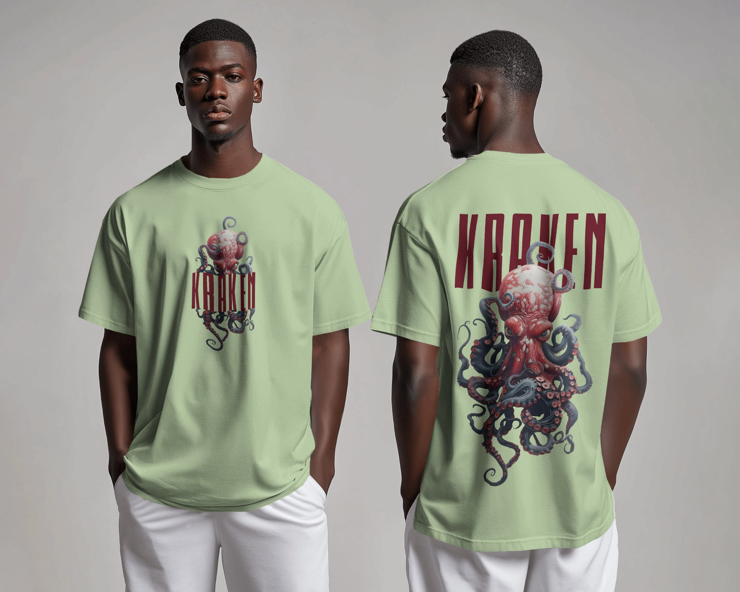 The Kraken Mens Oversized T-shirt