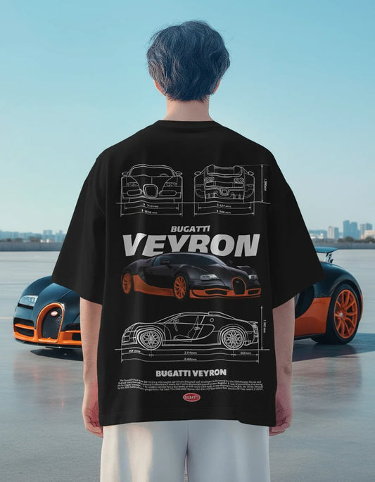 Bugatti Veyron Mens Oversized T-shirt