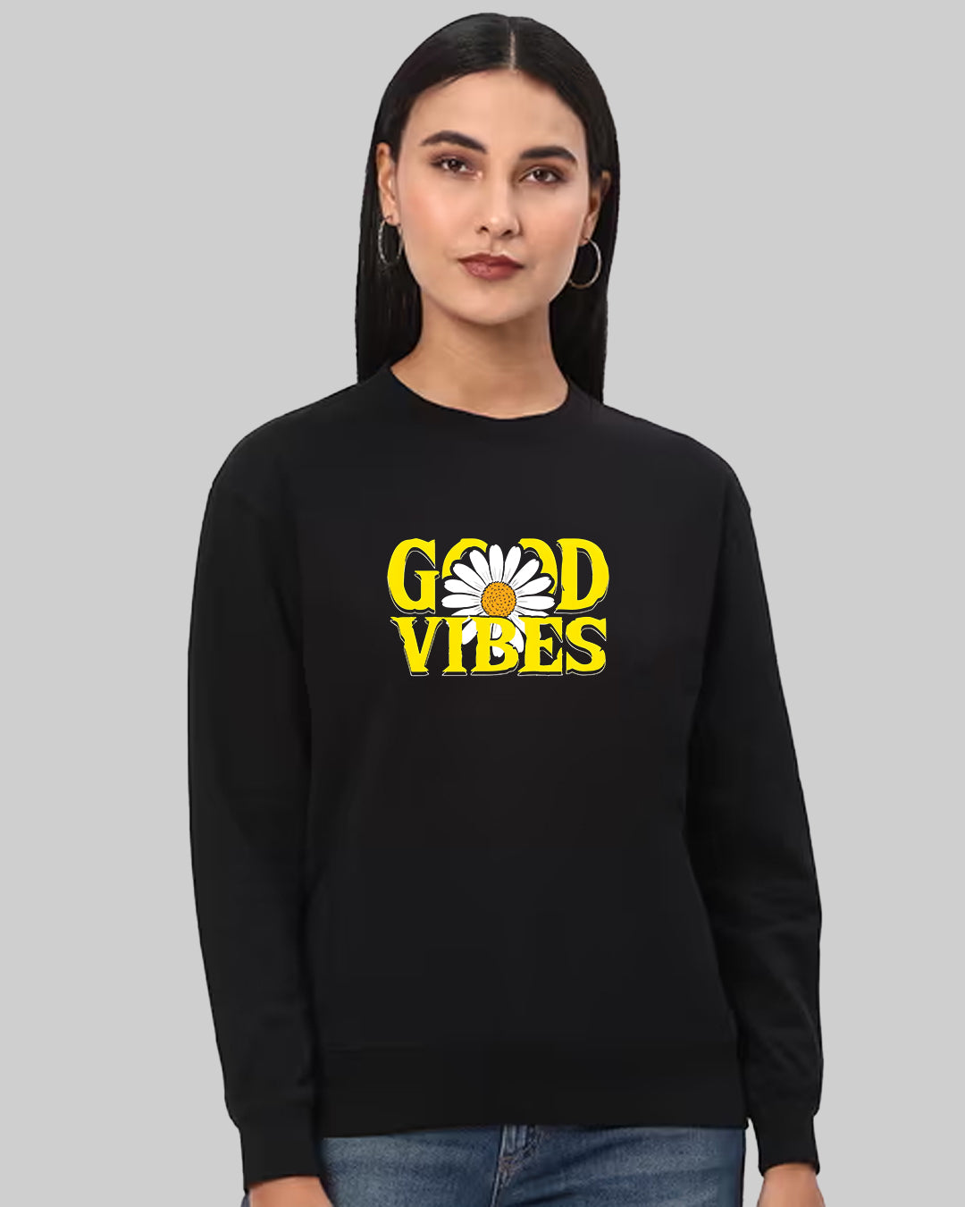 Daisy Vibes Womens Sweatshirt