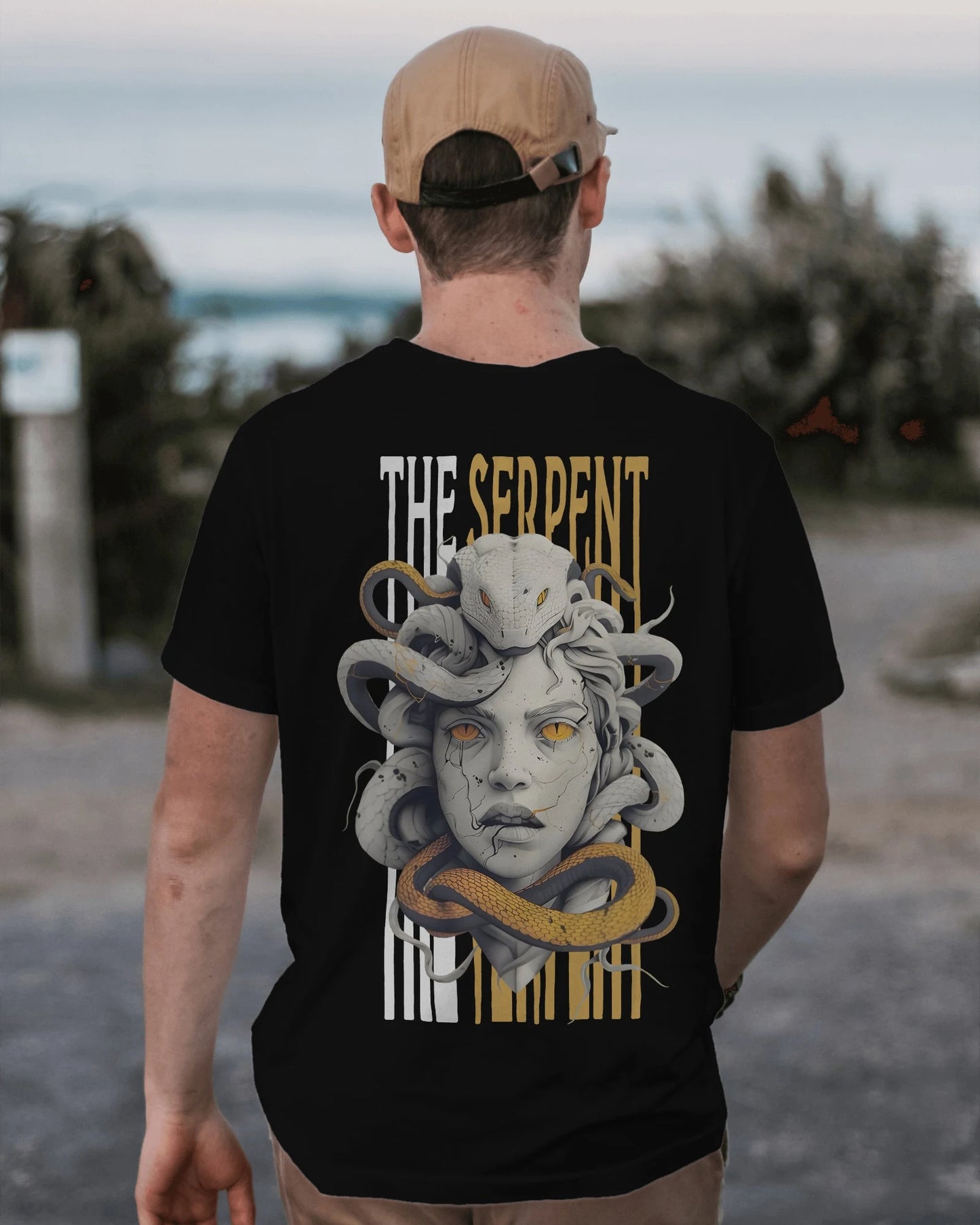The Serpent Medusa Mens Oversized T-shirt