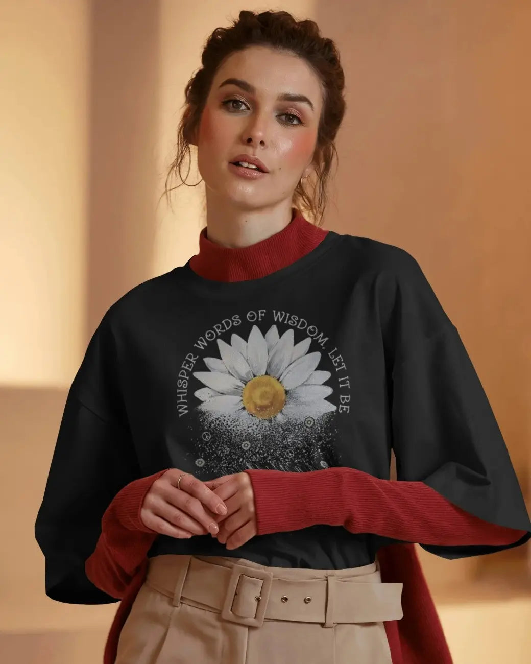 Whispers in Bloom Women Oversized T-shirt