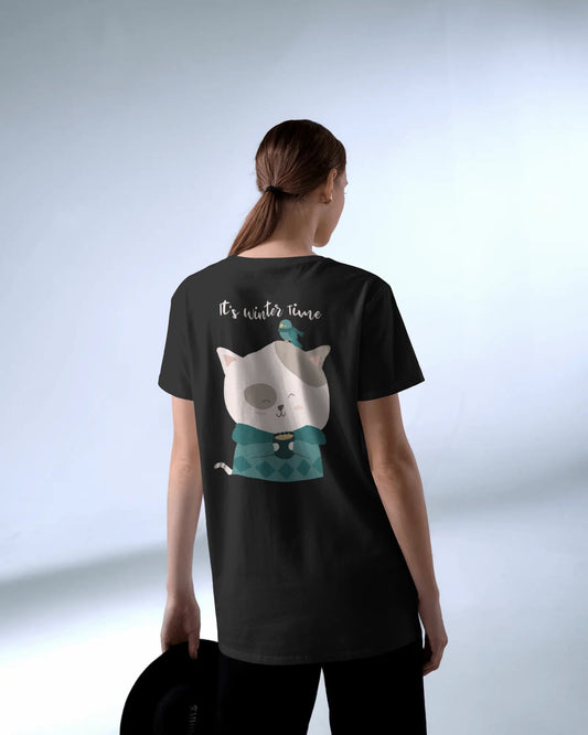 Cozy Critter Seasons Women Oversized T-shirt