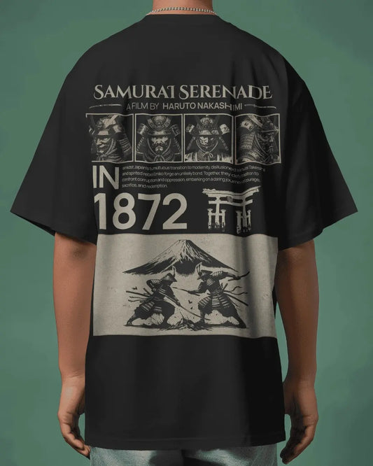 Samurai Serenade Mens Oversized T-shirt