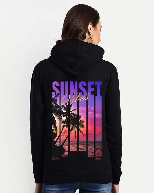 Tropical Sunset Womens Hoodie
