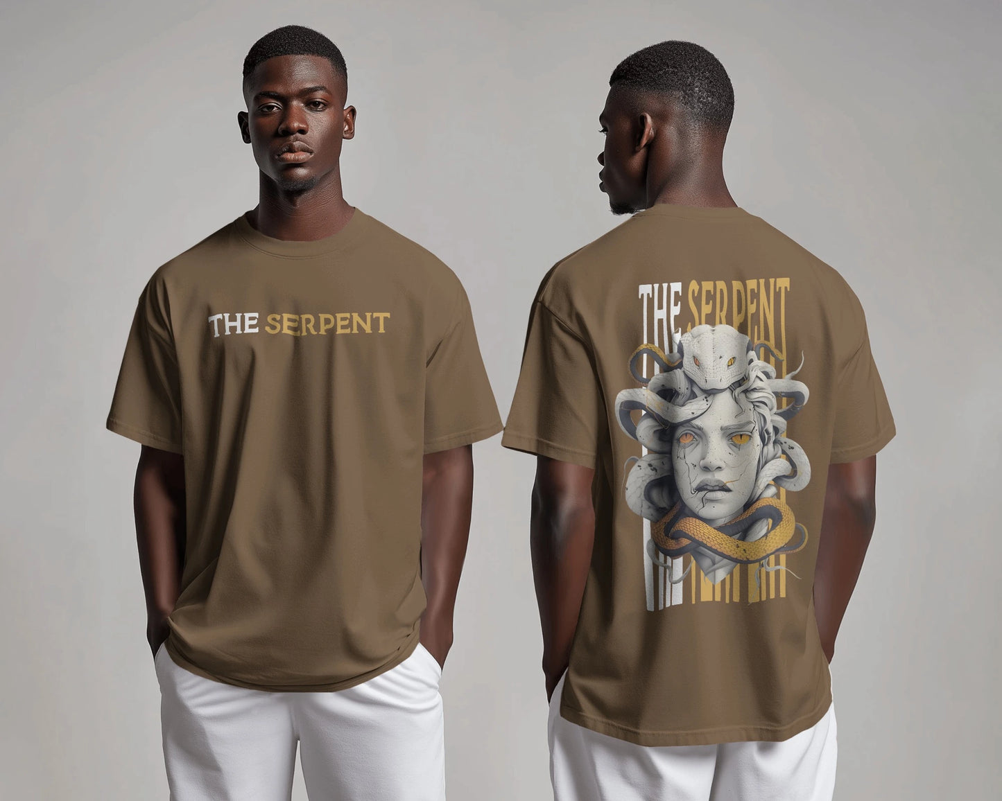 The Serpent Medusa Mens Oversized T-shirt
