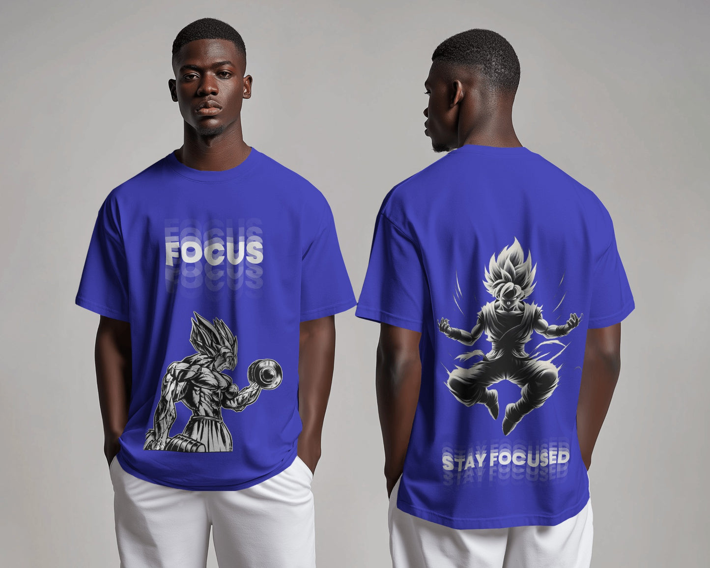 Stay Focus Mens Oversized T-shirt
