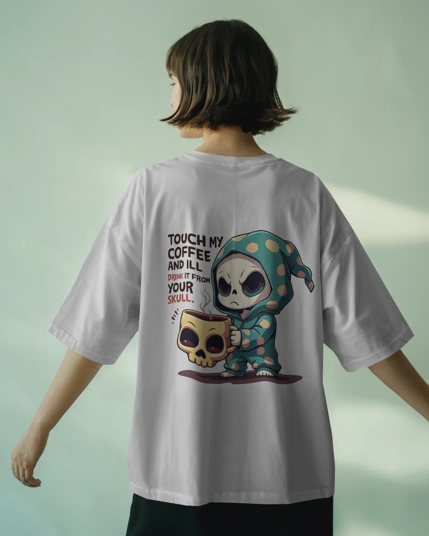 Grim Roast Duo Women Oversized T-shirt