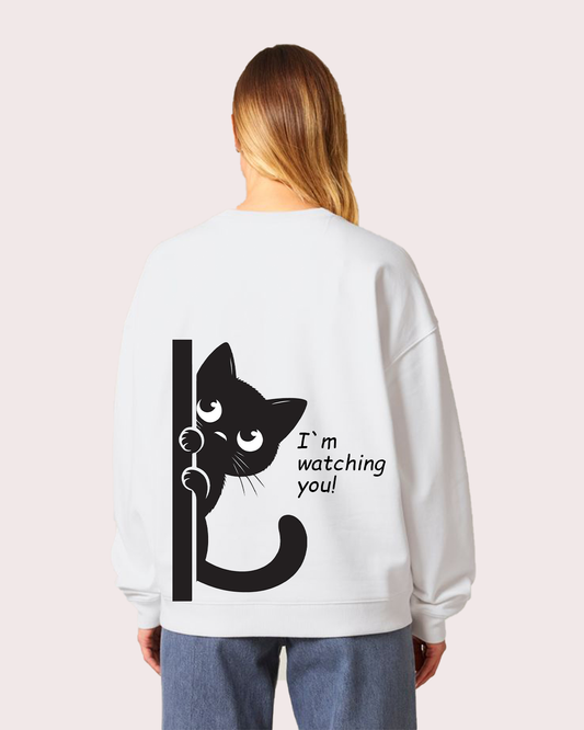 Sneaky Kitty Womens Sweatshirt