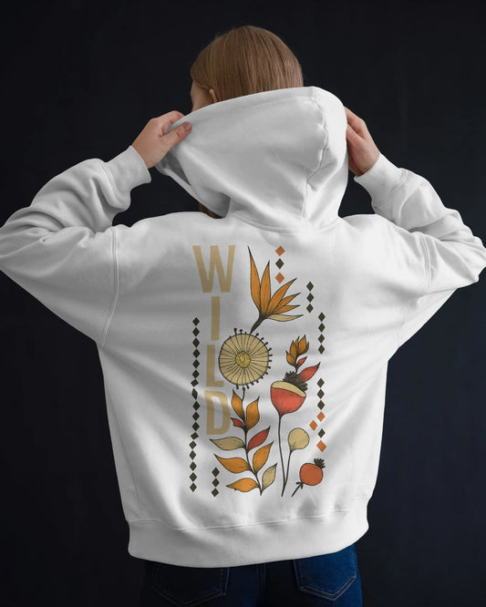 Wild Floral Essence Womens Hoodie