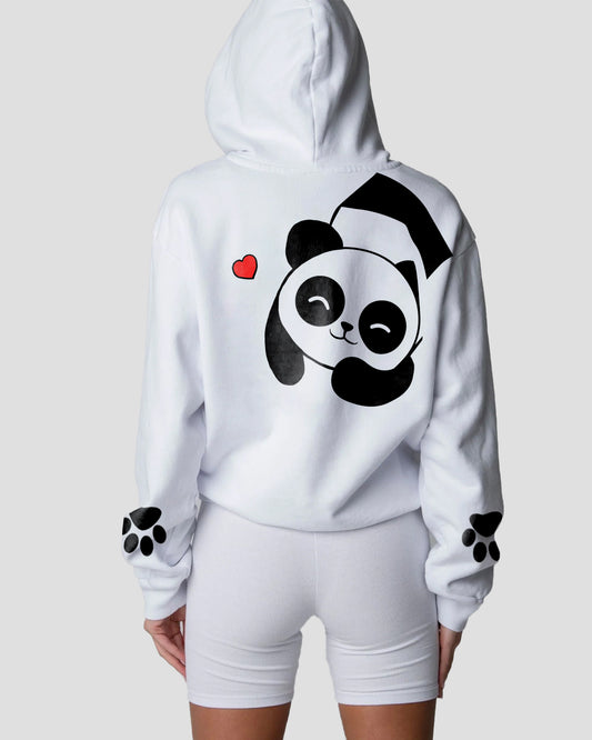 Panda Hug Womens Hoodie