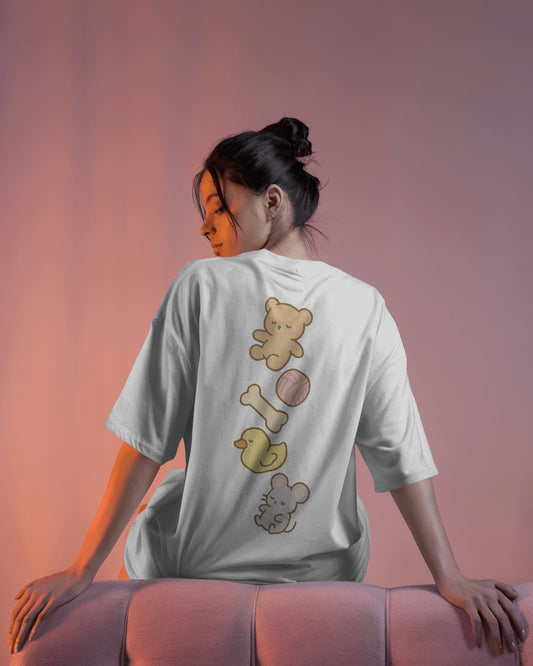 Paw Pile Women Oversized T-shirt