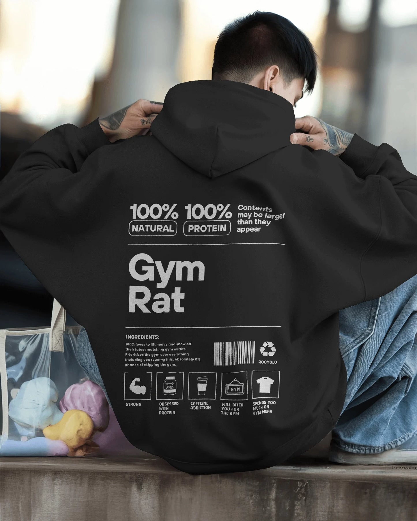 Gym Rat Mode Mens Hoodies