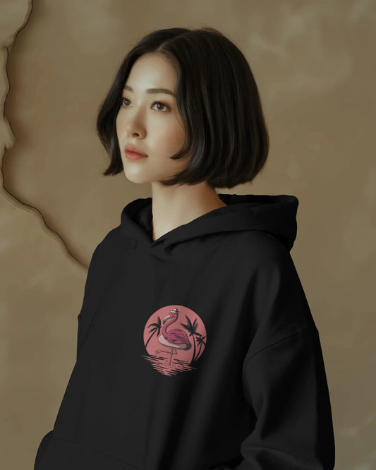 Flamingo Vibe Women Hoodies