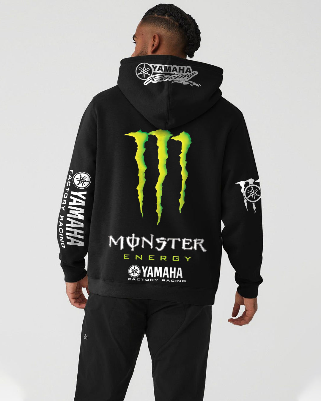 Monster Racing Mens Hoodie