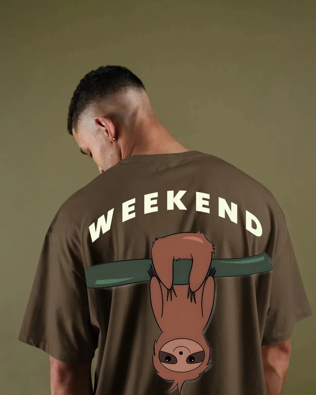 Weekend Mode Activated Mens Oversized T-shirt