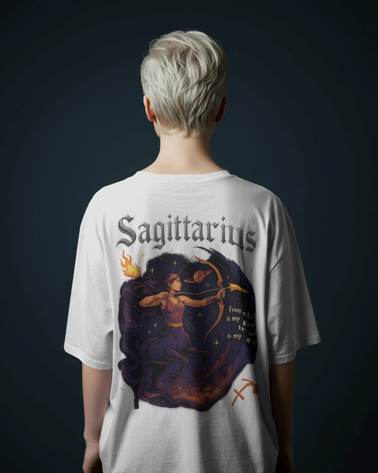 Celestial Archer Women Oversized T-shirt