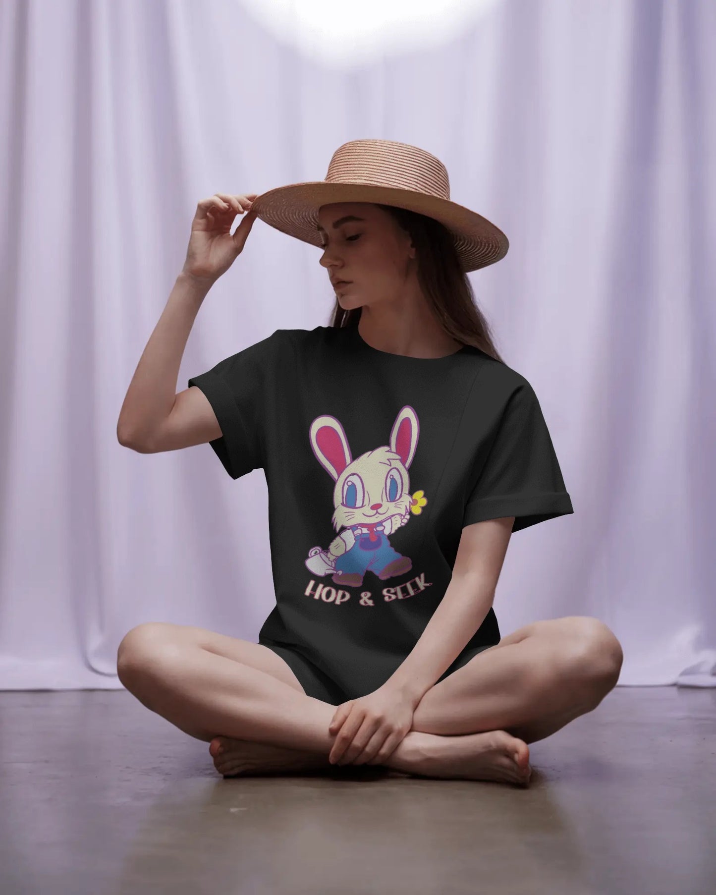 Hop & Seek Women Oversized T-shirt