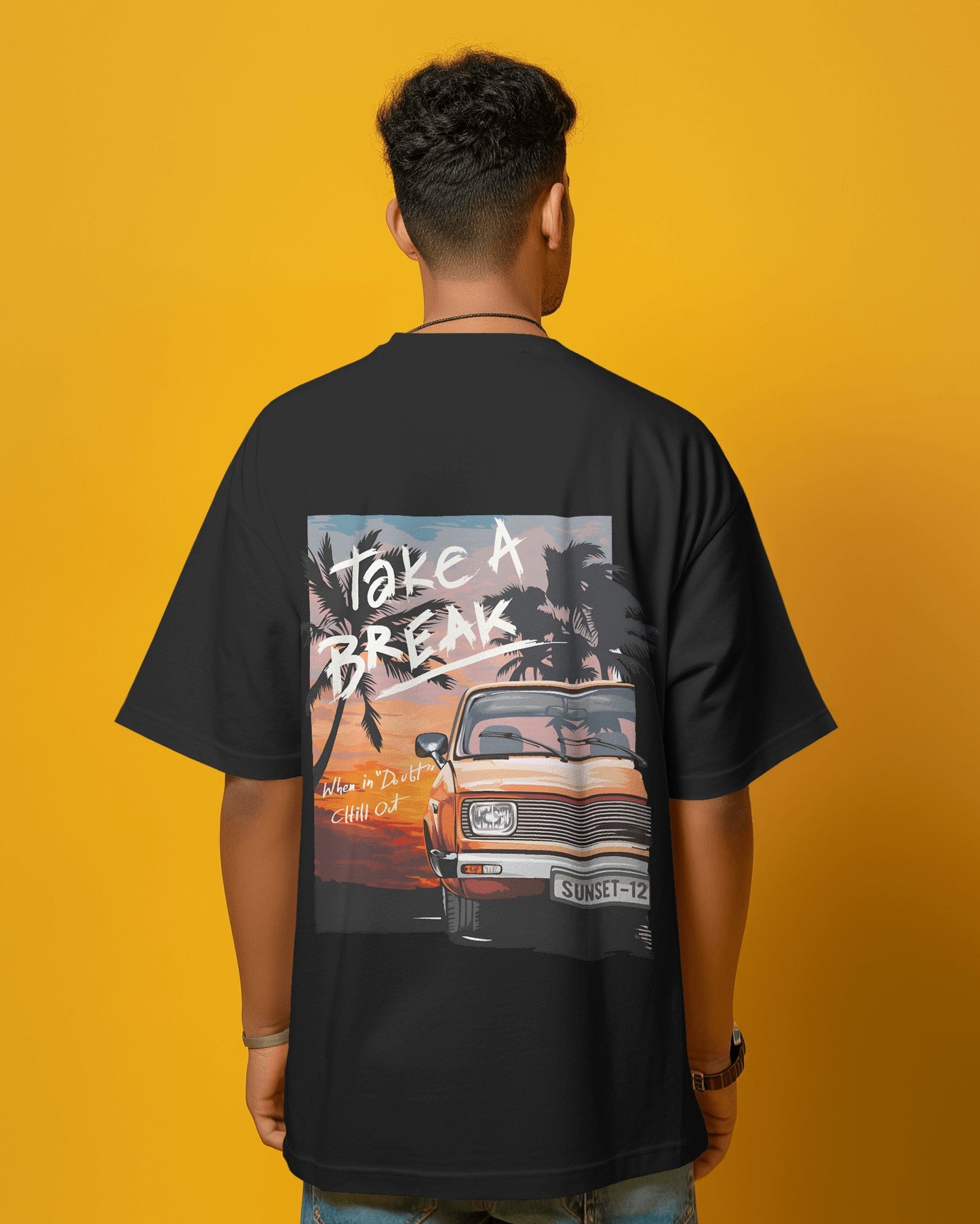 Take a Break Mens Oversized T-shirt