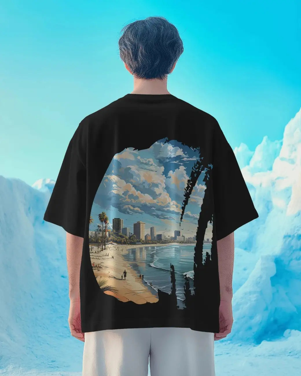 Coastline Chronicles Mens Oversized T-shirt