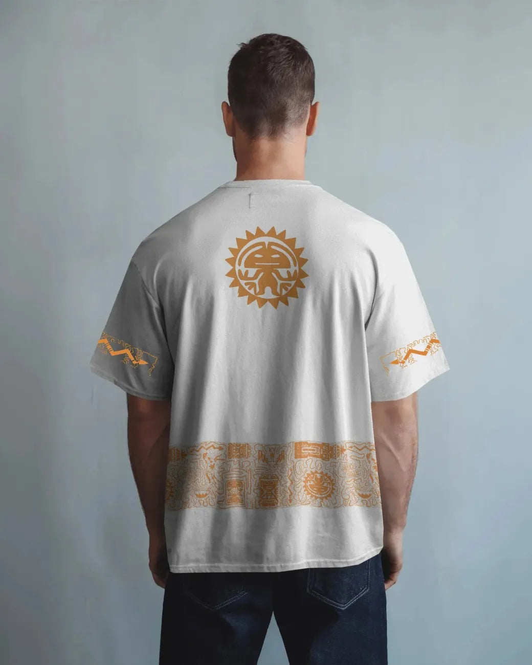 Aztec Sun Mens Oversized T-shirt
