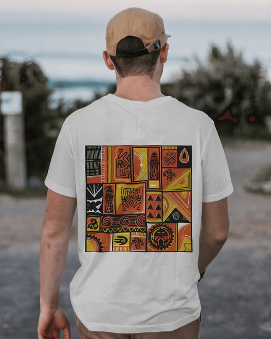 Tribal Mosaic Streetwear Mens Oversized T-shirt