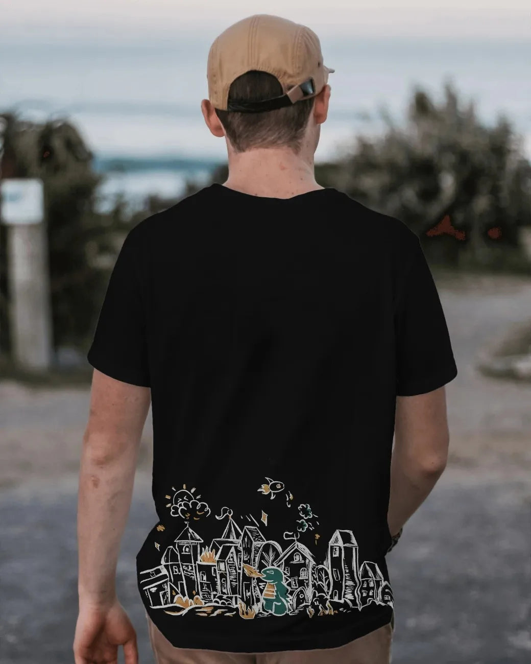 Cosmic Chaos Mens Oversized T-shirt