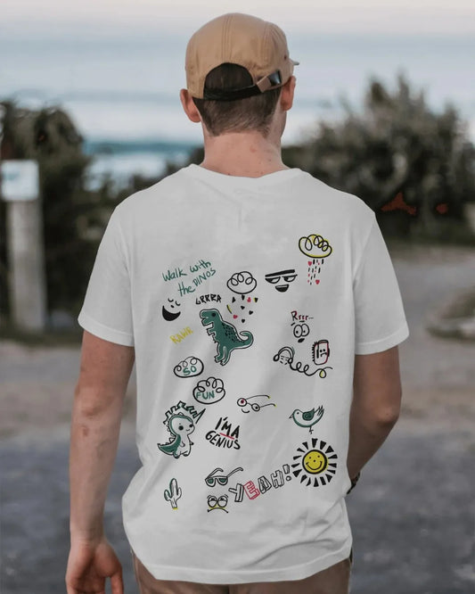 Doodle Chaos Mens Oversized T-shirt