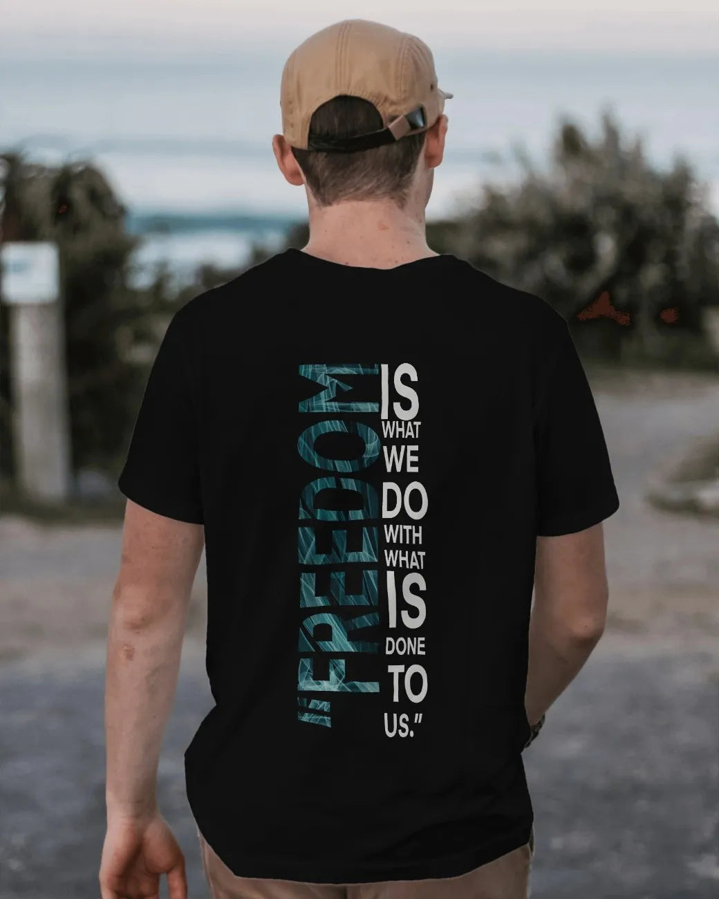 Freedom Statement Mens Oversized T-shirt