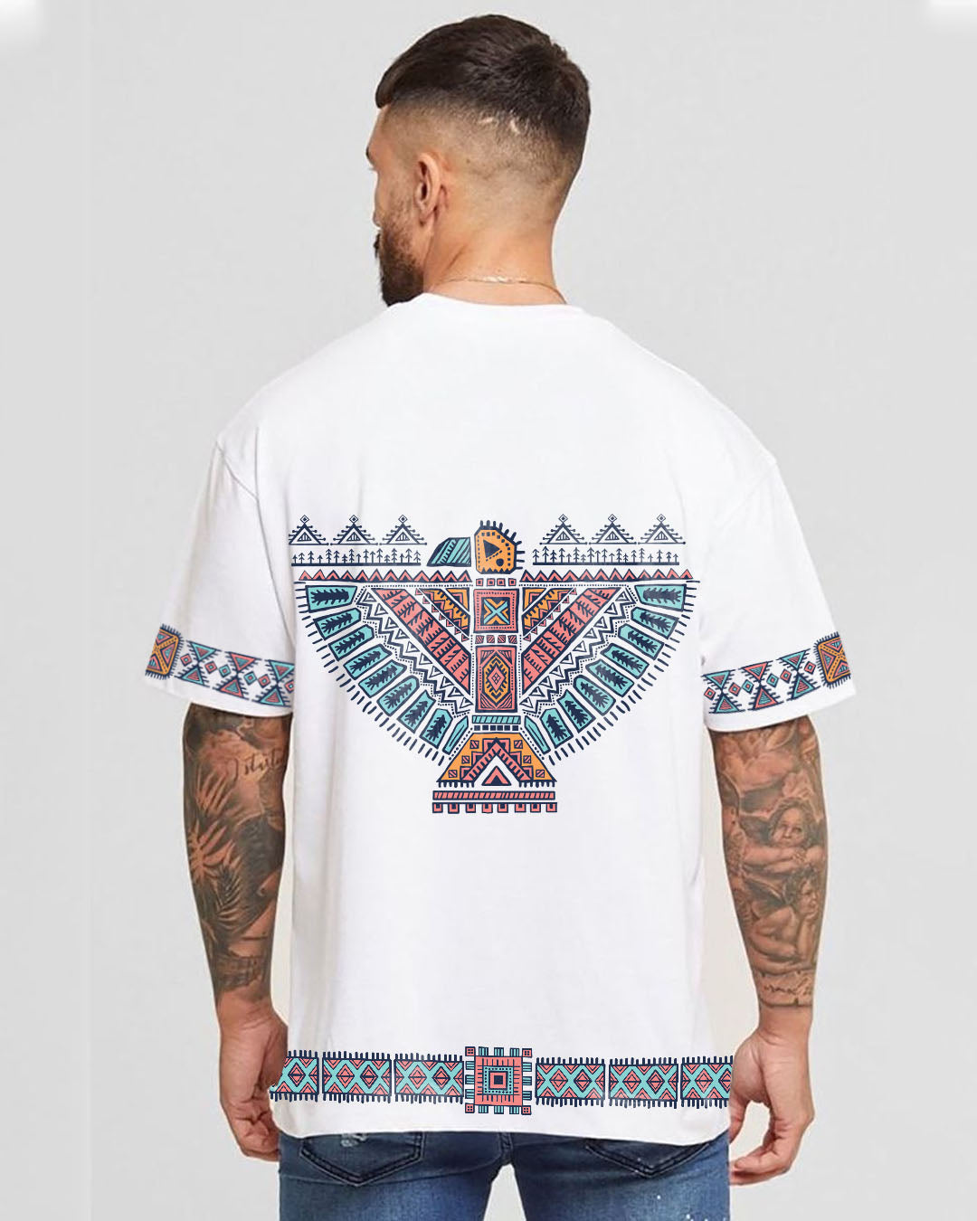 Premium Tribal Spirit Mens Oversize T-shirt