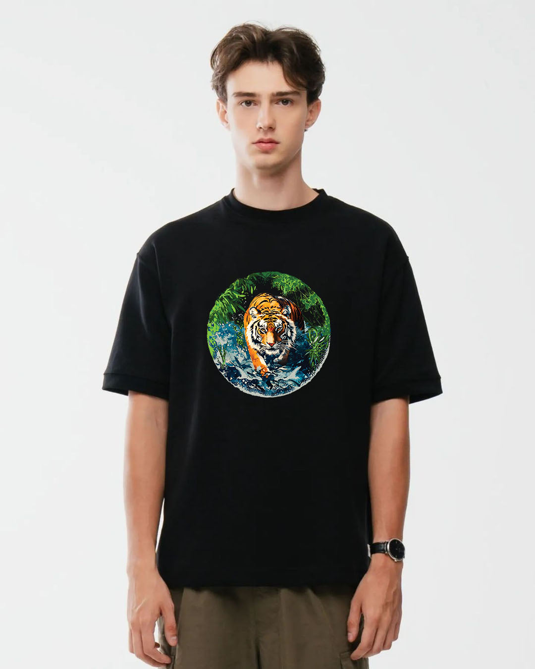 Premium Jungle King Mens Oversize T-shirt