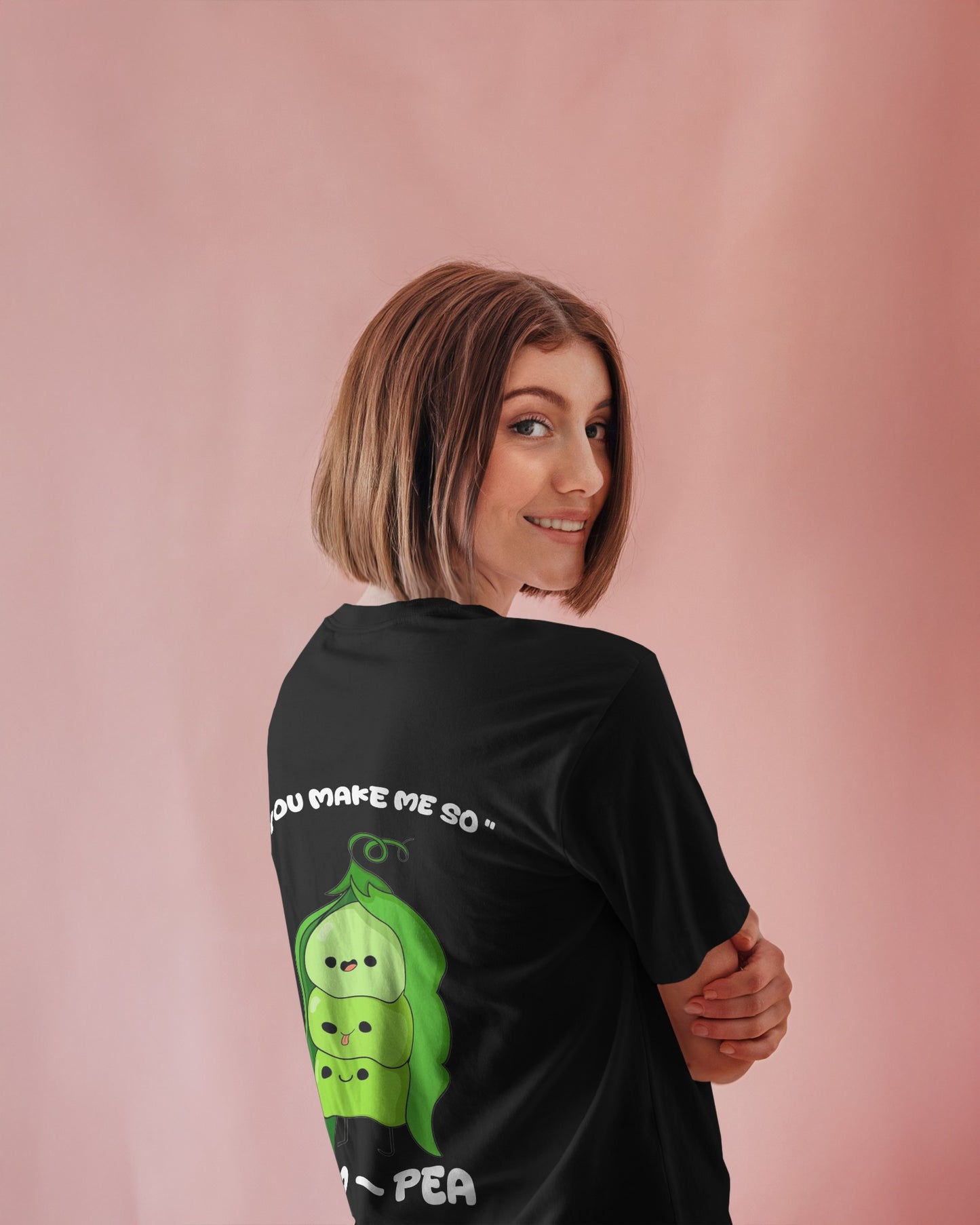 Peas & Giggles Women Oversized T-shirt