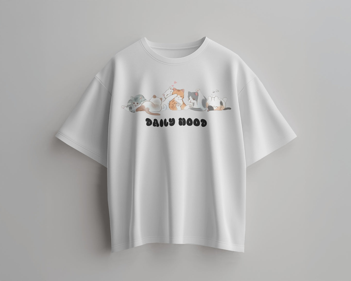 Lovely Mood Crew Womens Oversized T-shirt