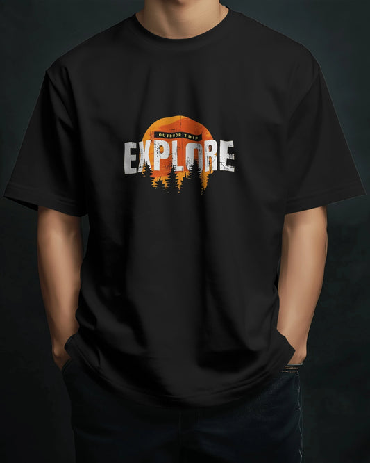 Ride & Explore Mens Oversized T-shirt