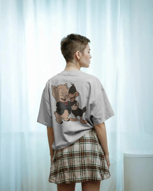 Best Buds Forever Women Oversized T-shirt