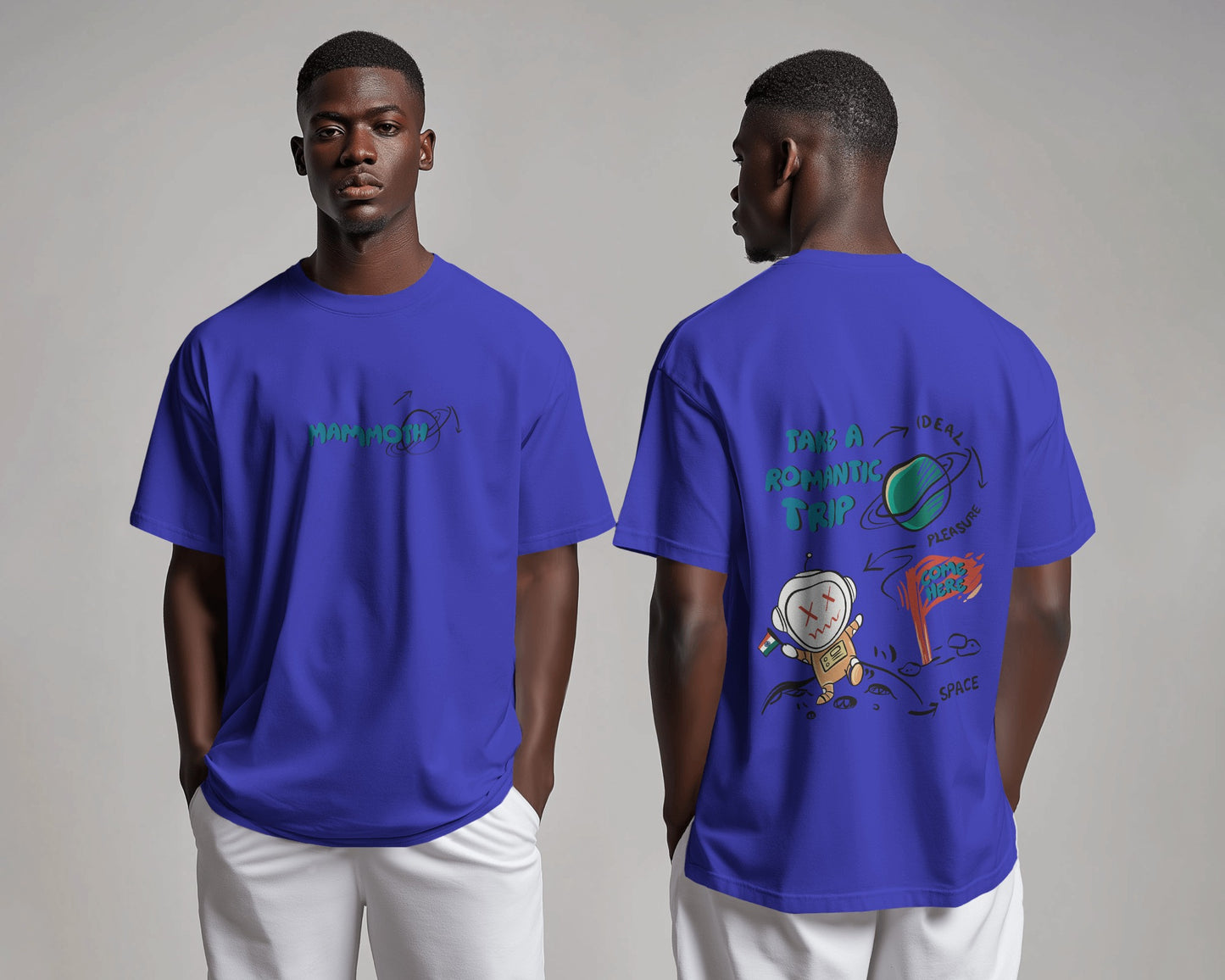 Cosmic Getaway Mens Oversized T-shirt