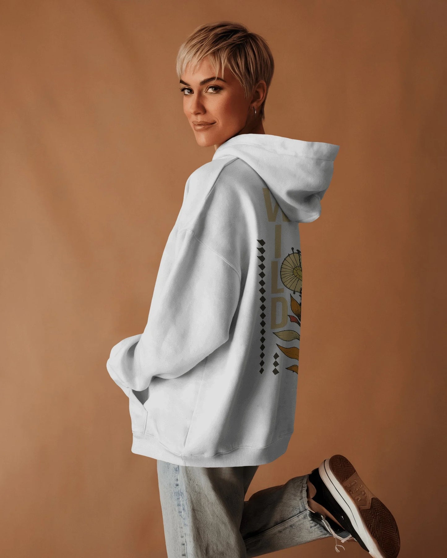 Wild Floral Essence Womens Hoodie