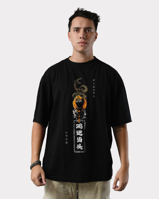 Premium Spirit of White Tiger Mens Oversized T-shirt