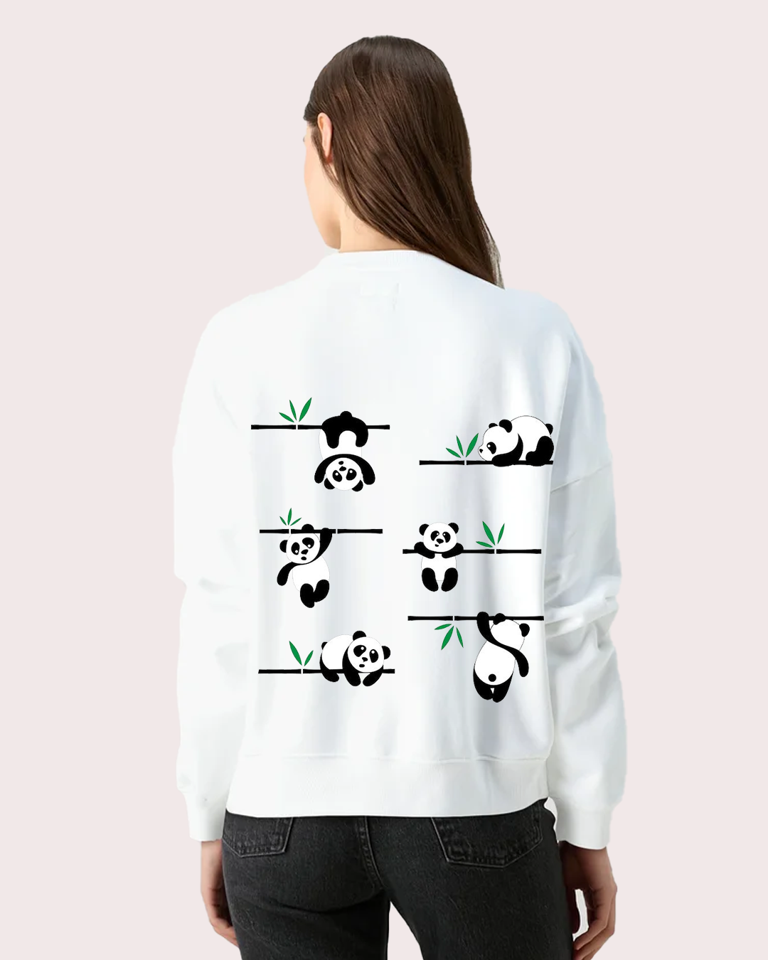 Dreamy Panda Womens Sweatshirt