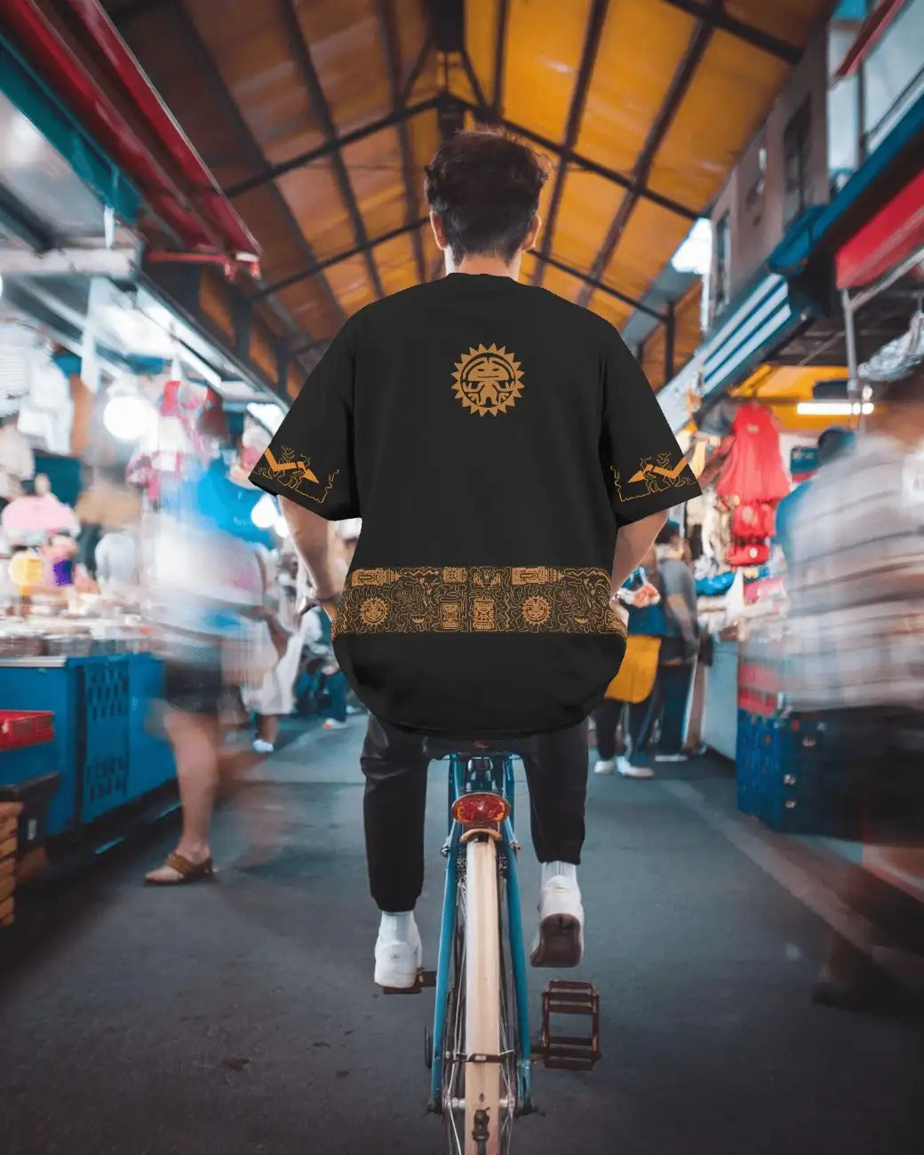 Aztec Sun Mens Oversized T-shirt