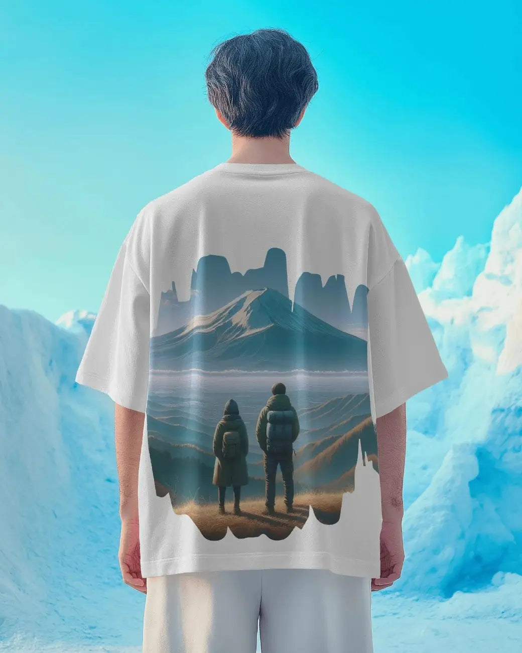 Mt. Fuji Dreams Mens Oversized T-shirt