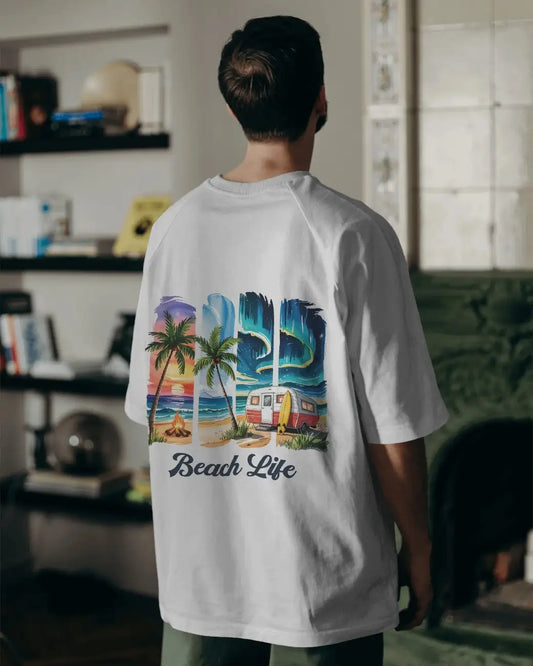 Beach State of Mind Mens Oversized T-shirt