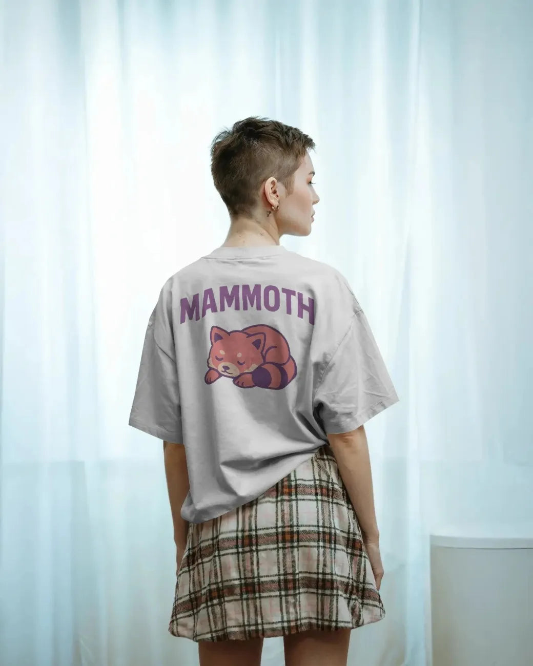 Red Panda Rebellion Women Oversized T-shirt