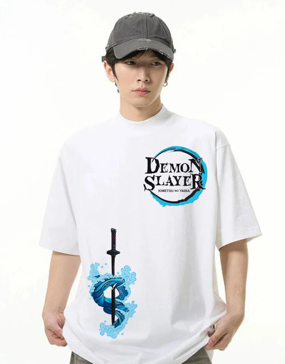 Wave Strike Tanjiro Mens Oversized T-shirt