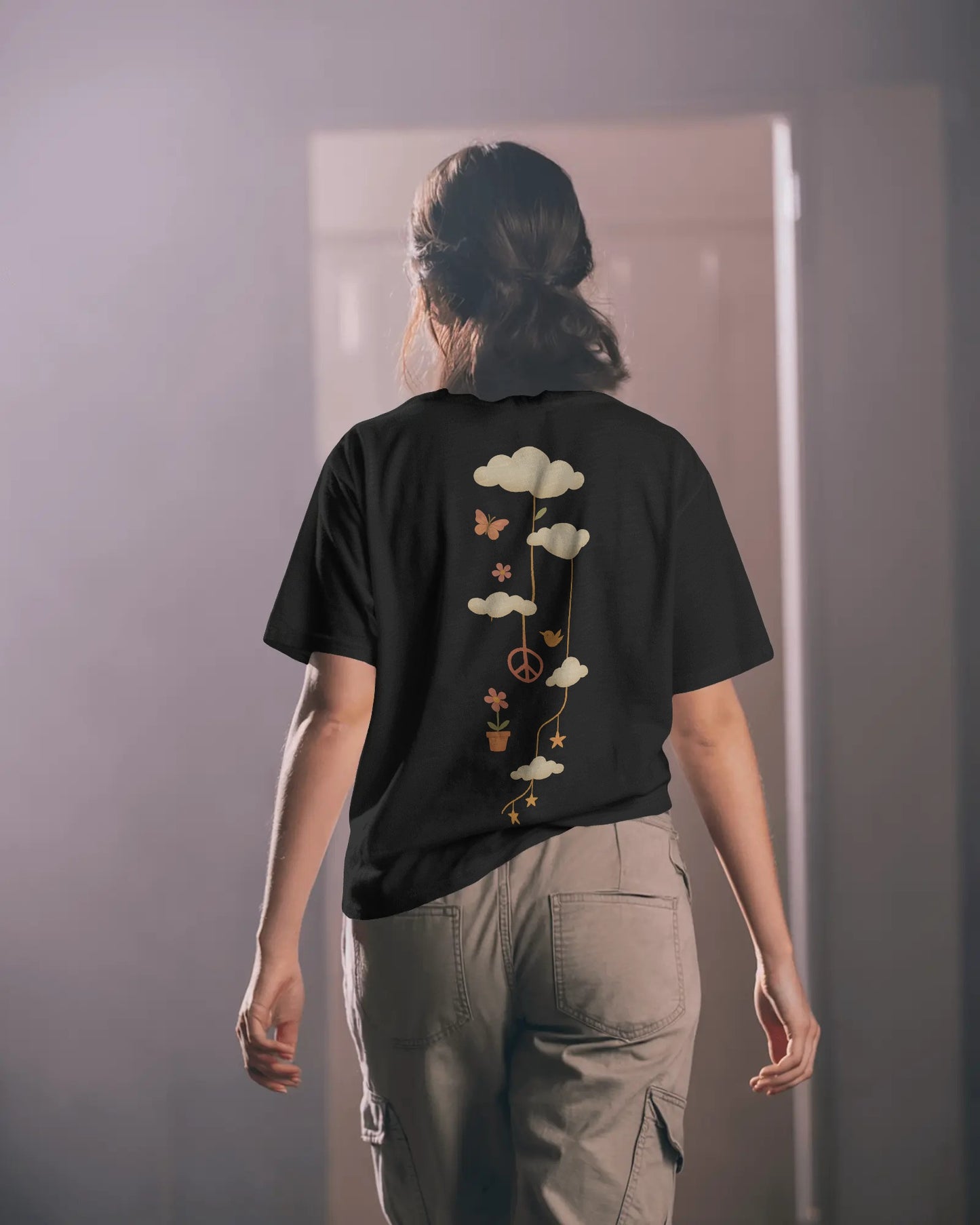 Path of Peace Women Oversized T-shirt